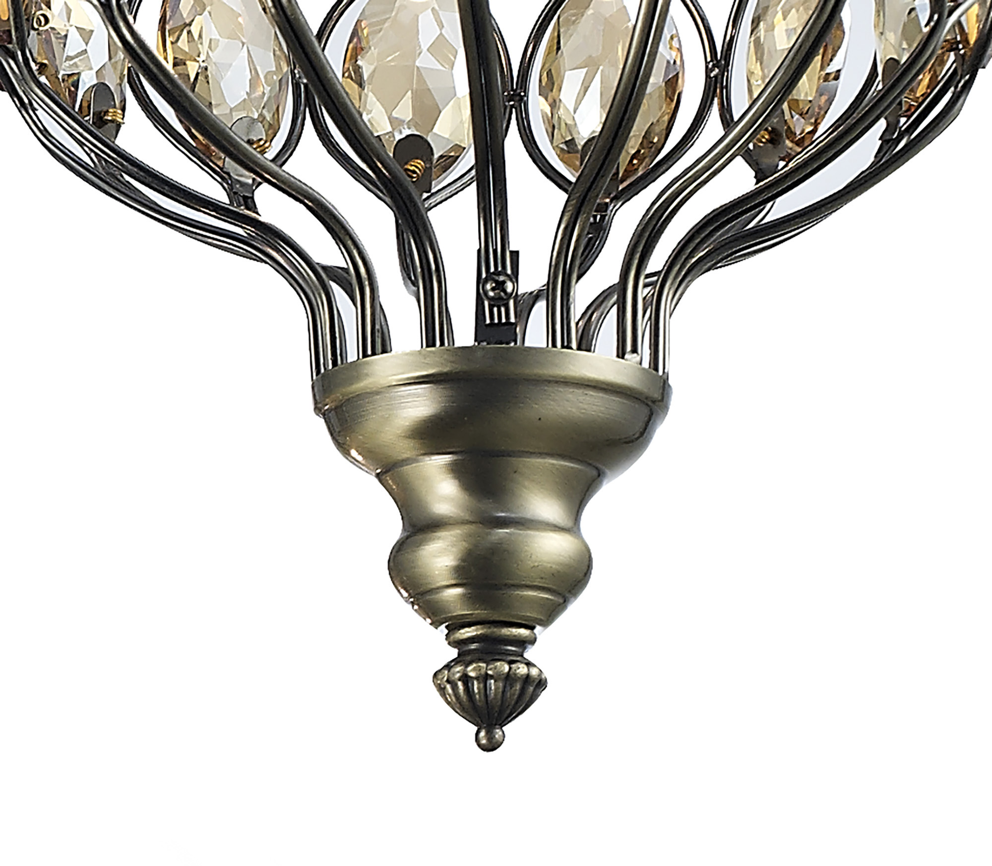 Marisa Crystal Ceiling Lights Diyas Multiple Crystal Pendants